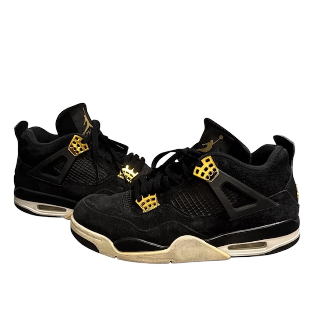2017 Nike Air Jordan 4 IV Retro Royalty Black Gold 308497-032 Mens Size 8.5